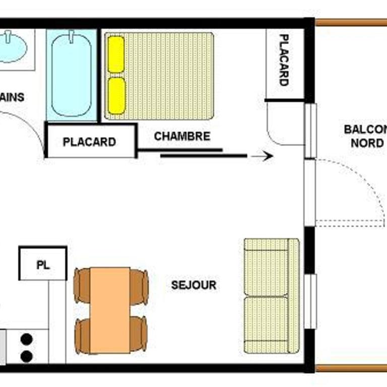 Charmant appartement Termignon 4 pers, 27m² avec Wifi - FR-1-508-305 - Appartement - 9
