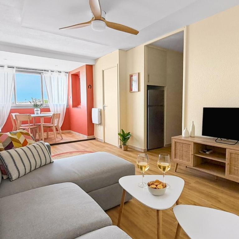 T2 moderne et lumineux - Centre ville avec piscine - Apartamento de 1 dormitorio - 15