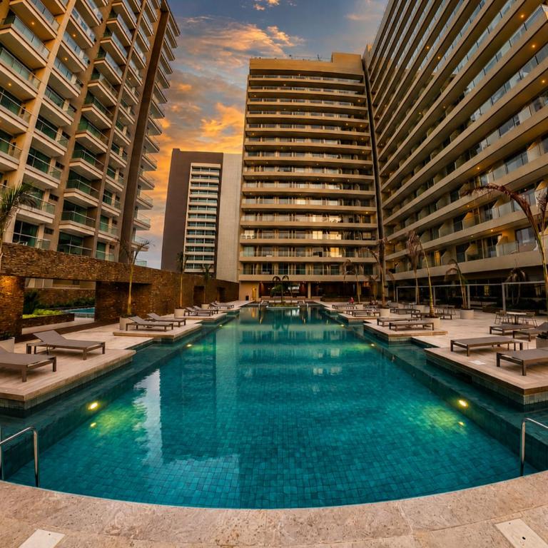 Apartamento precioso en Santa Marta-Bello Horizonte - Aire ,Wifi, Terraza 360 con piscina - One-Bedroom Apartment - 16