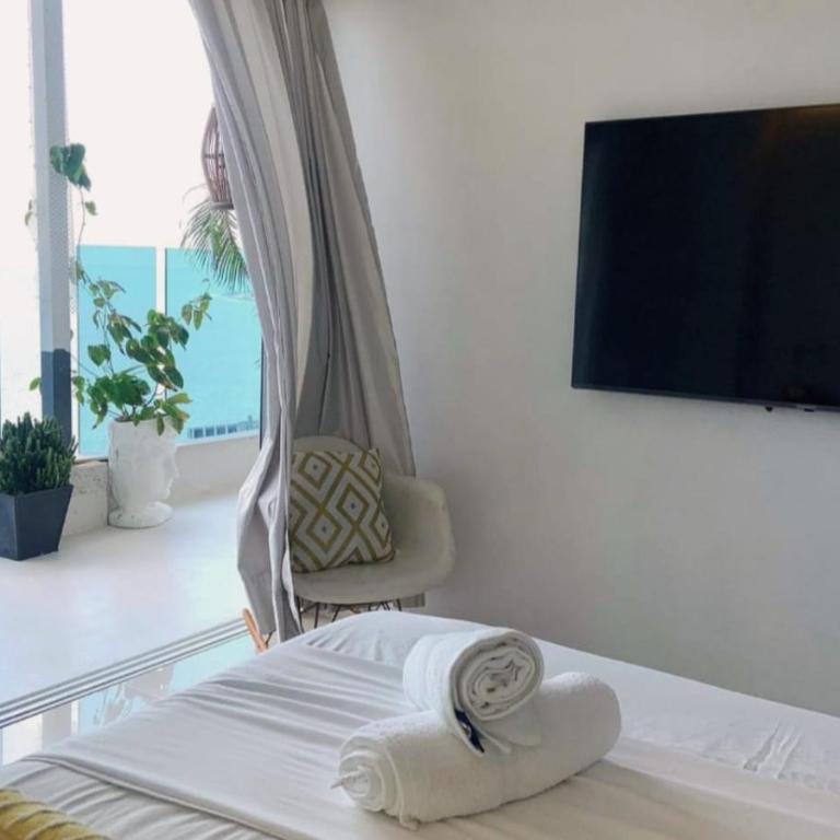 Hospedaje, Apartamentos,Balcones Del Caribe, El Laguito,Torres Del Lago,Cartagena - Apartamento con vistas al mar - 4