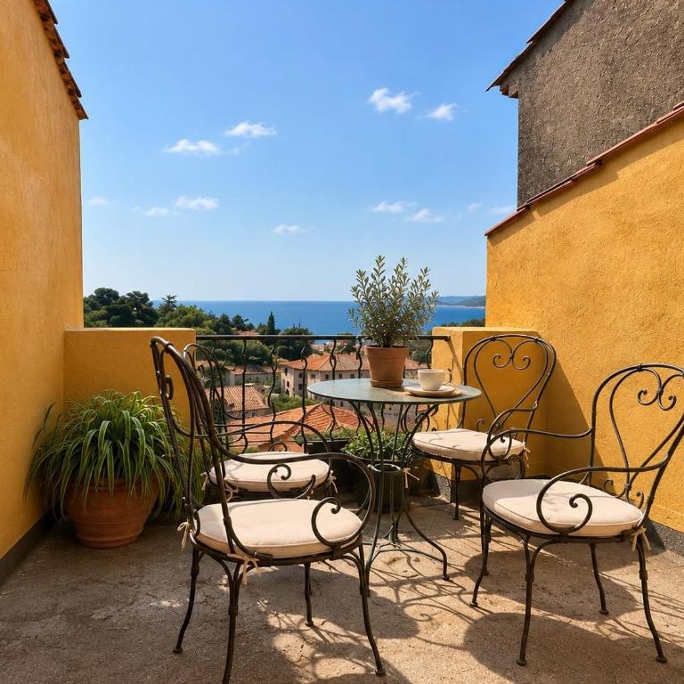 Au Levant, Maison de village de charme, vue mer - Maison 4 Chambres - 4