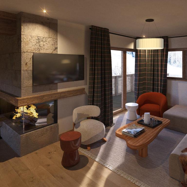 Appartement rustique avec cheminée, terrasse et garage à Val d'Isère - FR-1-694-16 - Apartment - 1