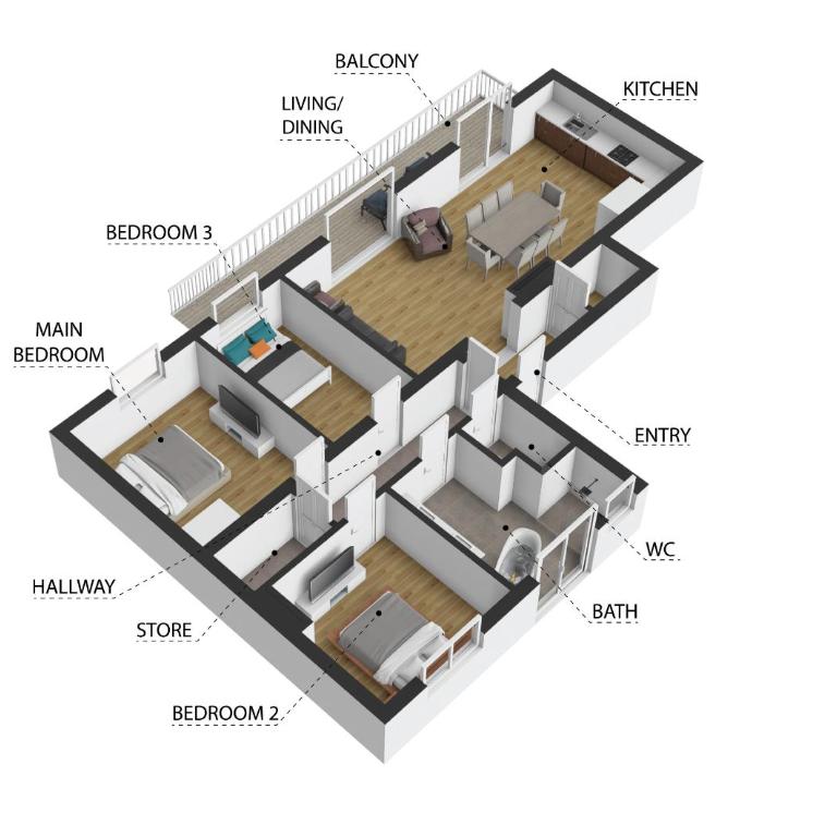 PitzPlus Appartements - Apartment mit 3 Schlafzimmern - 19