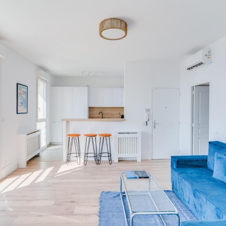 Appartment T3 Corniche Kennedy - Front Mer - Vallon - Apartment mit 2 Schlafzimmern und Meerblick - 12