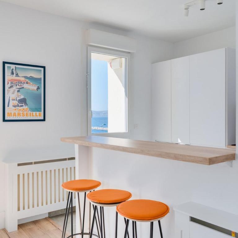 Appartment T3 Corniche Kennedy - Front Mer - Vallon - Apartment mit 2 Schlafzimmern und Meerblick - 3
