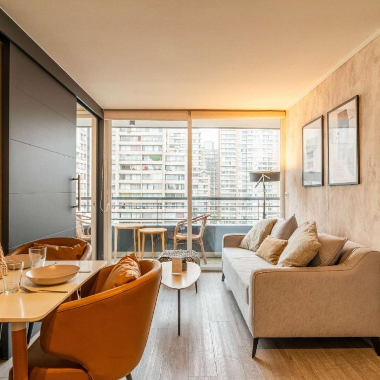 HOM I Santiago Cálido Wifi Terraza Calefactor - Apartment - 38