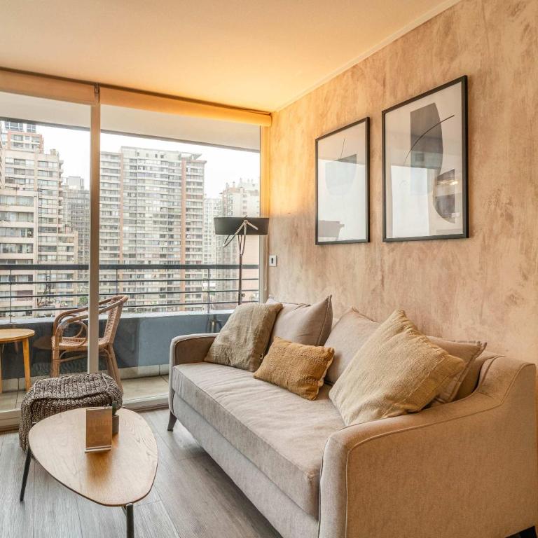 HOM I Santiago Cálido Wifi Terraza Calefactor - Apartment - 42