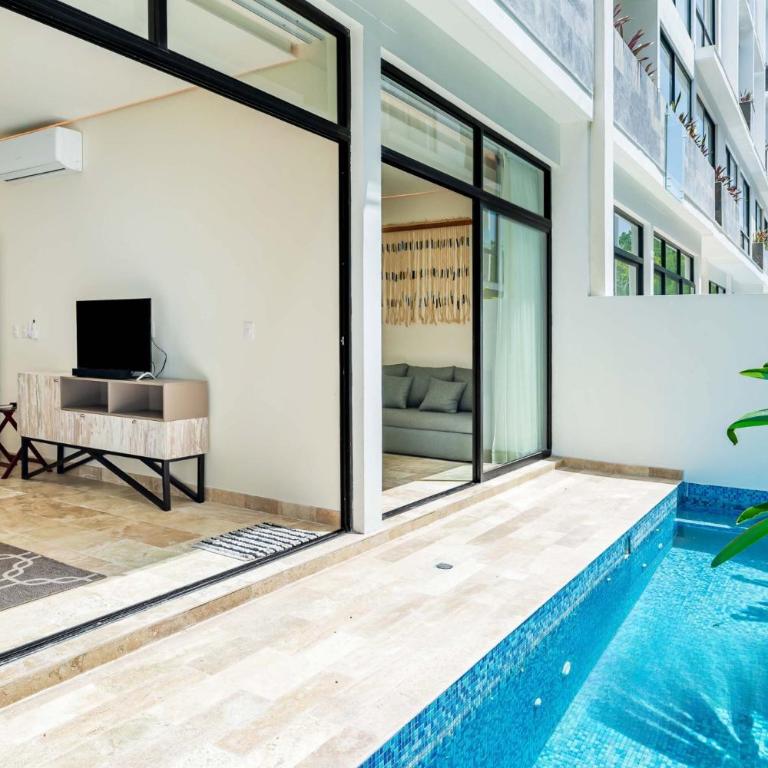 Stylish Sexy 1 Bd W/ Private Pool & Rooftop Pool - Apartment mit 1 Schlafzimmer - 15