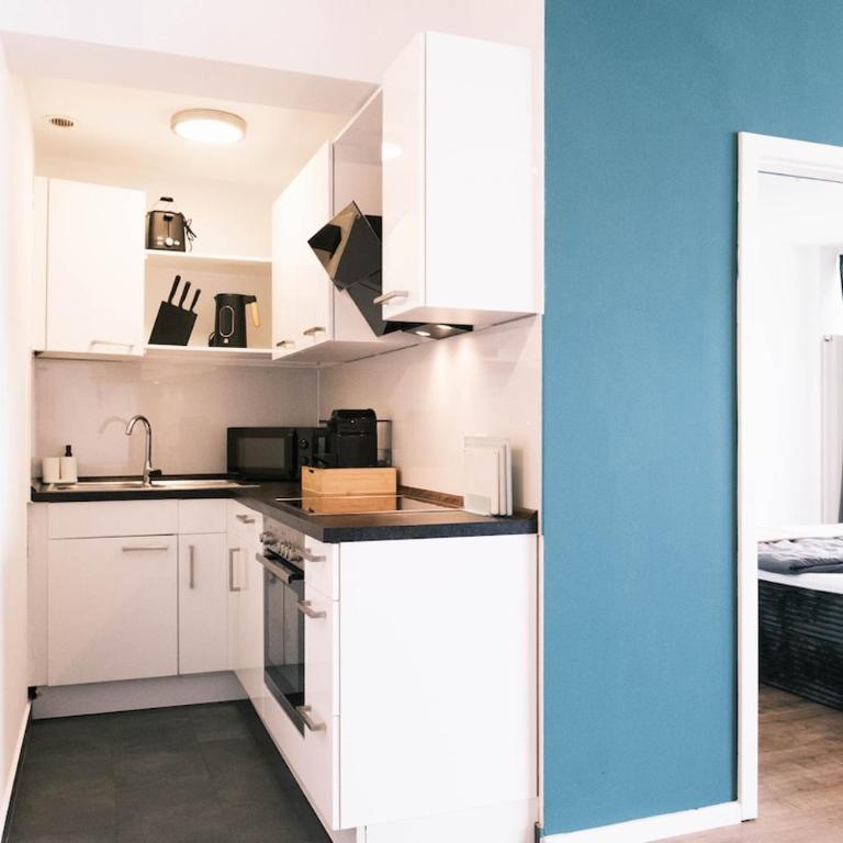 NEU Proud Skyline Suite im Augsburger Hotelturm 2 Balkone - Apartment mit 1 Schlafzimmer - 16