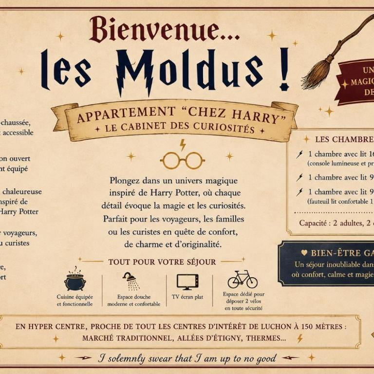 CHEZ HARRY POTTER- Séjour Magique au Cœur de Luchon - Maison 3 Chambres - 1