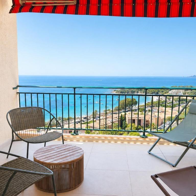 Vue panoramique mer et Sanguinaires, terrasses - Appartement - 1