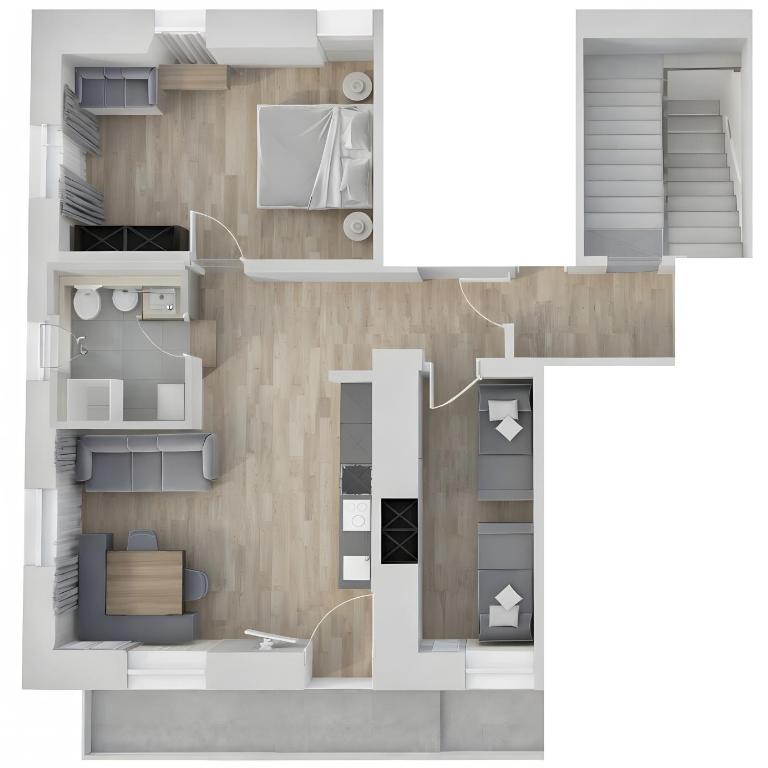 New Opening Apartments Verena - Appartamento Deluxe con 2 Camere da Letto e Vista Giardino - 24