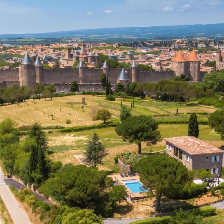 L'écrin de la Cité, Grand Panorama, vue unique sur les remparts de Carcassonne - Villa avec Piscine Privée - 2