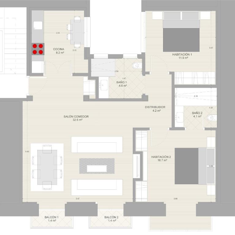 "La Bella Easo" new, ac, design, near La Concha - Apartamento de 2 dormitorios - 35