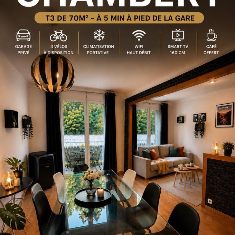 la parenthèse chambérienne avec Garage vélos à dispo Gare à 5min - Appartement 3 Chambres - 1