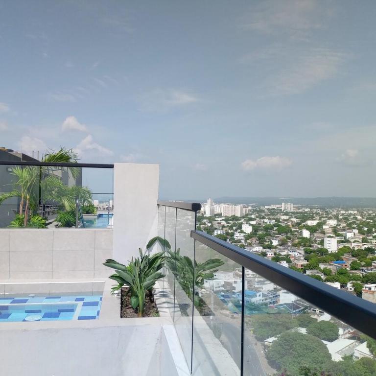 Cartagena Apartamento 2 dormitorios 2 baños en Edificio Confortable piscina, gym, coworking, salón, parqueadero, sobre avenida principal - Two-Bedroom Apartment - 40