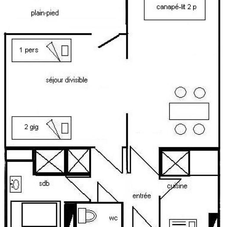 Résidence Le Sapporo - Studio divisible 4/5 pers. LE SAPPORO - PLAGNE VILLAGES - B16SA MAE-1664 - Appartement - 8