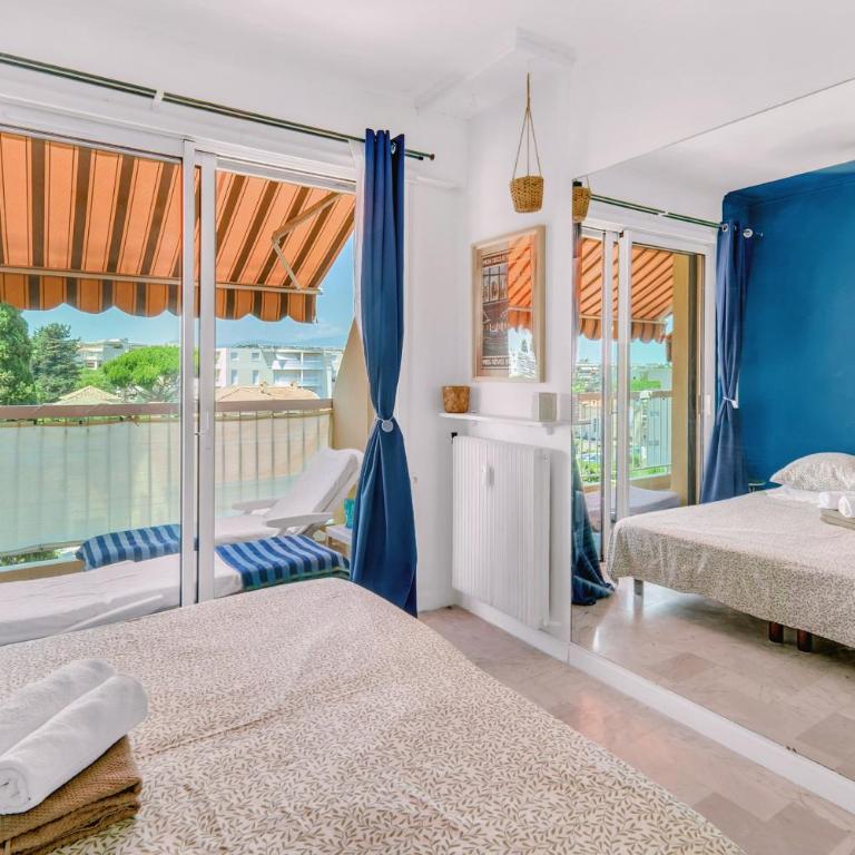 Le Cros Saint Pierre - Plage à 3 mn à pied, Grand balcon, Parking privé - Appartement 1 Chambre - 3