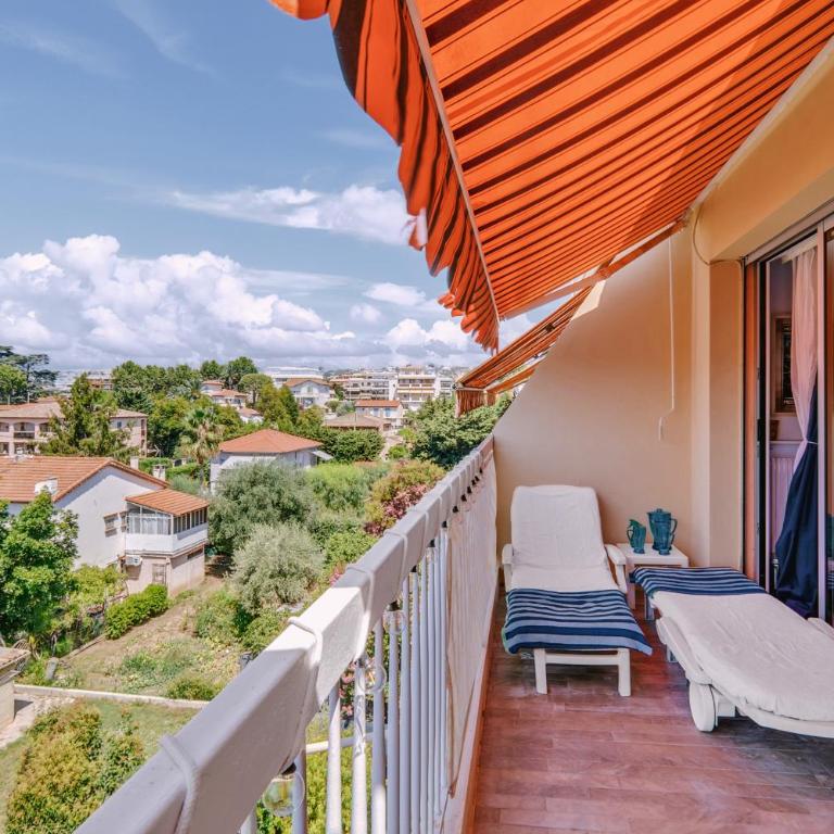 Le Cros Saint Pierre - Plage à 3 mn à pied, Grand balcon, Parking privé - Appartement 1 Chambre - 12