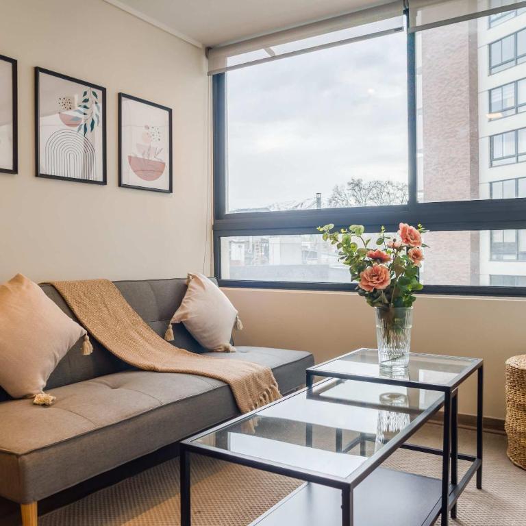 Chic Las Condes 1BR1BA Pool & Gym for 3 Guests - Apartamento - 12