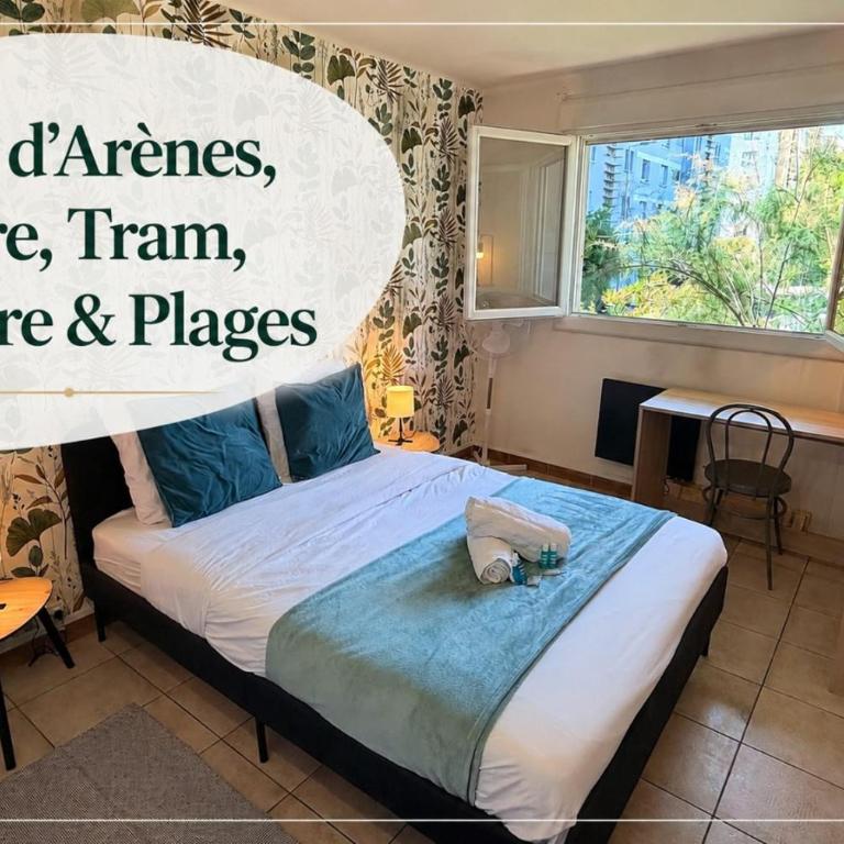 Près d'Arènes, train station, tram, center, and beaches - Apartment mit 2 Schlafzimmern - 24