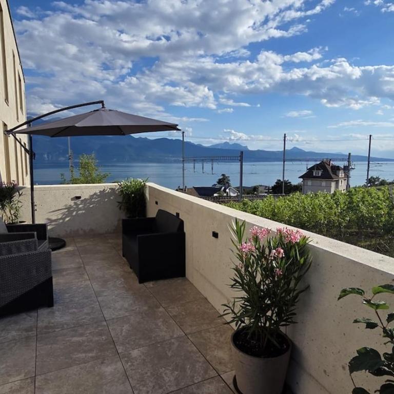 Rez-de-jardin "vignes et lac" - Apartment mit 1 Schlafzimmer - 17