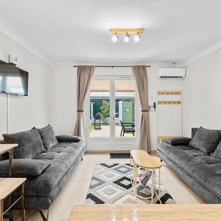 7 min walk to the sea, Free parking, 3 AC, Garden - Villa 2 Chambres - 3