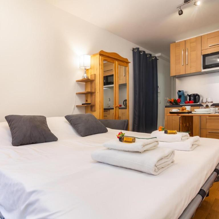 Apt Paccard305 Central Chamonix Studio, near Brevent lift for 2 - Happy Rentals - Studio mit Bergblick - 3
