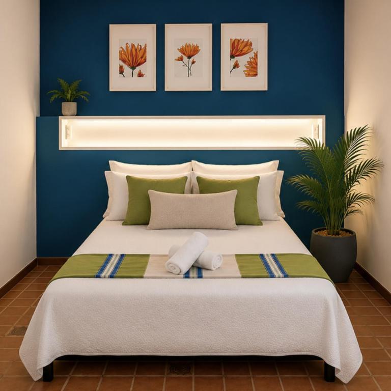 Morada Luna Coyoacán - Chambre Double Standard avec Salle de Bains Commune - 10