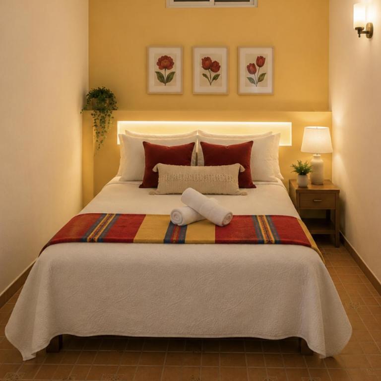 Morada Luna Coyoacán - Chambre Double Standard avec Salle de Bains Commune - 10
