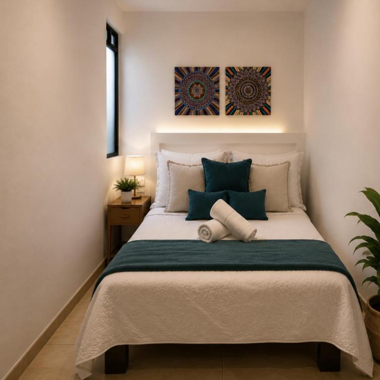 Morada Luna Coyoacán - Chambre Double Standard avec Salle de Bains Commune - 11