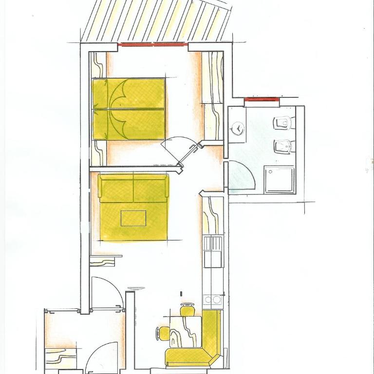 Residence Ciasa Mirasas - Apartment mit 1 Schlafzimmer (4 Erwachsene) - 1