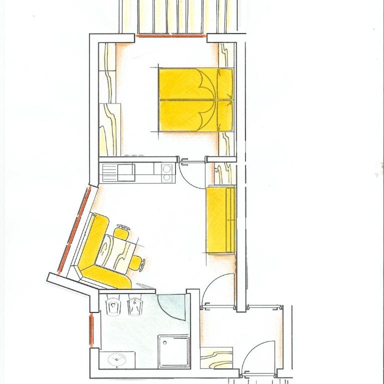 Residence Ciasa Mirasas - Apartment mit 1 Schlafzimmer (3 Erwachsene) - 1