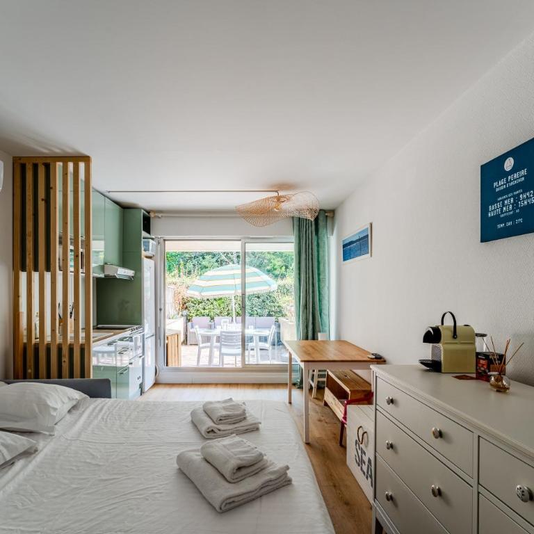 Le Jardin D'eugénie - direct plage - Estudio con terraza - 10