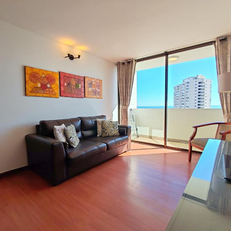 Vista al Mar espectacular! Departamento 2 habitaciones Viña del Mar - Two-Bedroom Apartment with Balcony and Sea View - 3