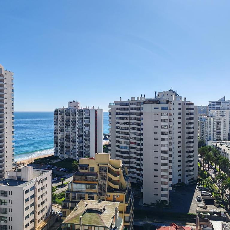 Vista al Mar espectacular! Departamento 2 habitaciones Viña del Mar - Two-Bedroom Apartment with Balcony and Sea View - 6