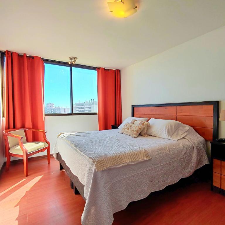 Vista al Mar espectacular! Departamento 2 habitaciones Viña del Mar - Two-Bedroom Apartment with Balcony and Sea View - 7