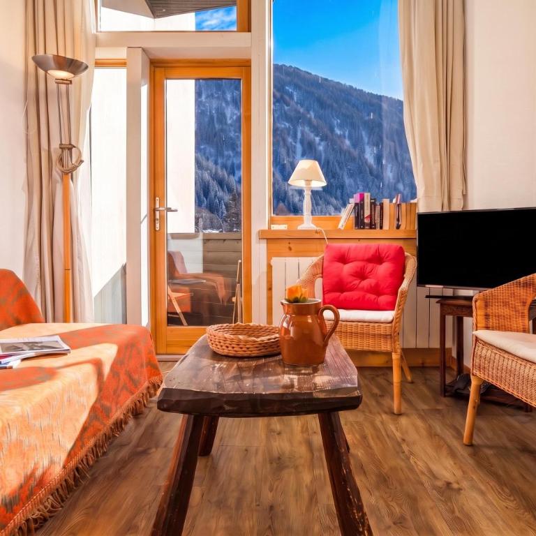 Grand Roc B211 from Slopes 260m, Mont-Blanc View & Parking - Happy Rentals - Appartamento con Balcone - 9