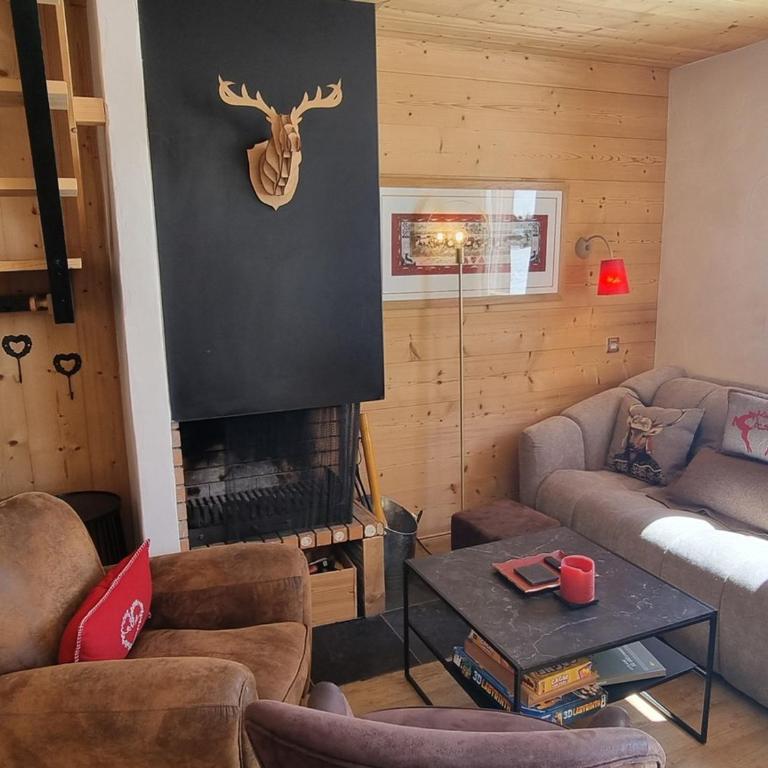 Duplex chaleureux, 6 pers., vue pistes - Appartement 3 Chambres - 1