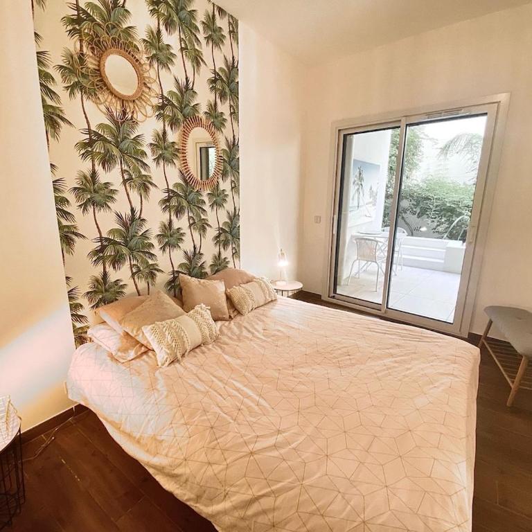 Cannes Croisette Garden Retreat Parking & AC - Appartement 1 Chambre avec Terrasse - 7