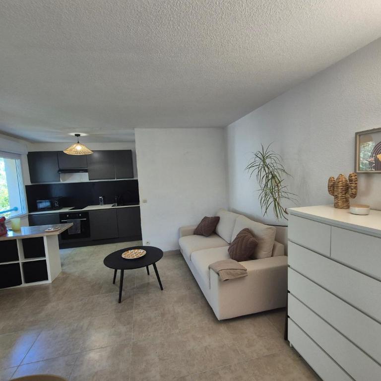 Appartement full équipé Nimes quartier du golf Vacquérolles 4 couchages 50m2 - Appartement 1 Chambre - 1