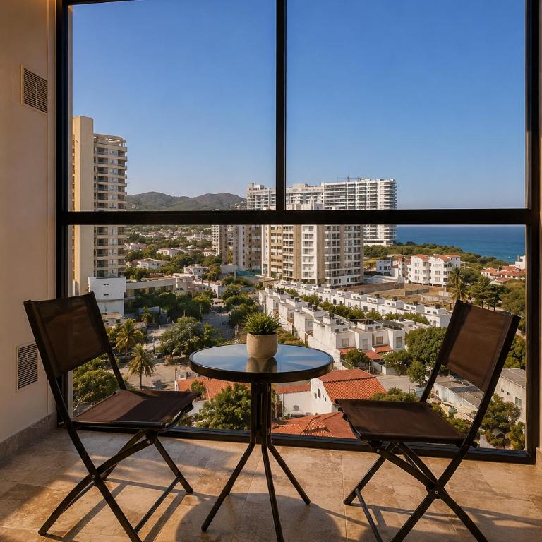 APARTASUITE NUEVO DE LUJO VISTA AL MAR CERCA A LA PLAYA con ROOFTOP CENTRAL - Apartamento de 1 dormitorio - 5