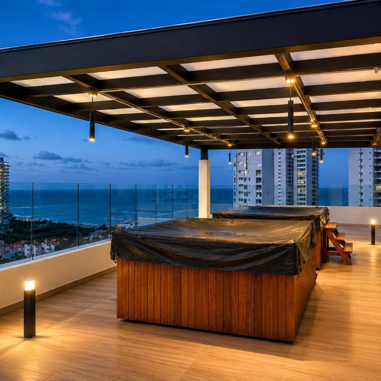 APARTASUITE NUEVO DE LUJO VISTA AL MAR CERCA A LA PLAYA con ROOFTOP CENTRAL - Apartamento de 1 dormitorio - 24