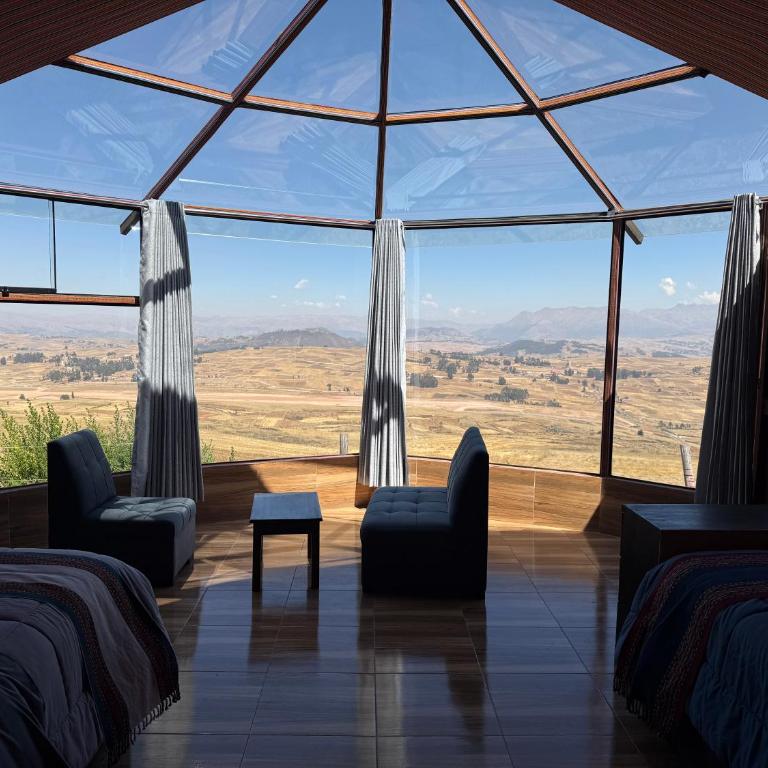 Sky Dome Peru - Habitación Doble con vistas a las montañas - 2 camas - 2