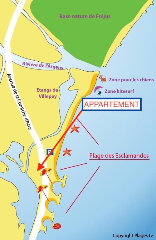 Appartement Front de Mer entre l'étang de Villepey et la plage - Appartement 1 Chambre - 2