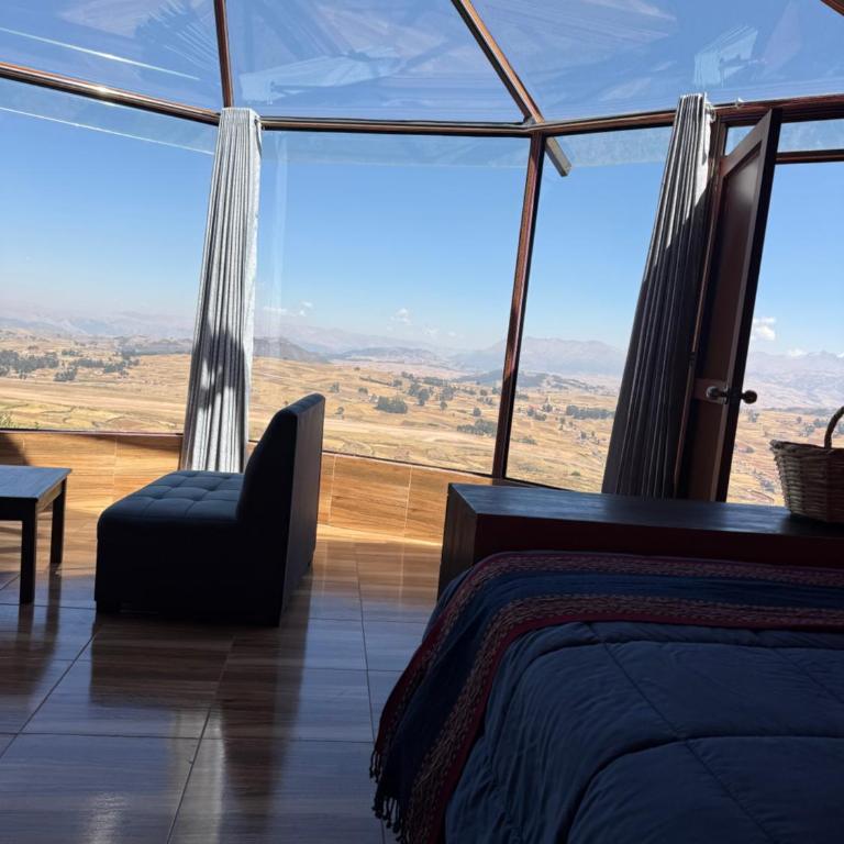 Sky Dome Peru - Habitación Doble con vistas a las montañas - 2 camas - 3