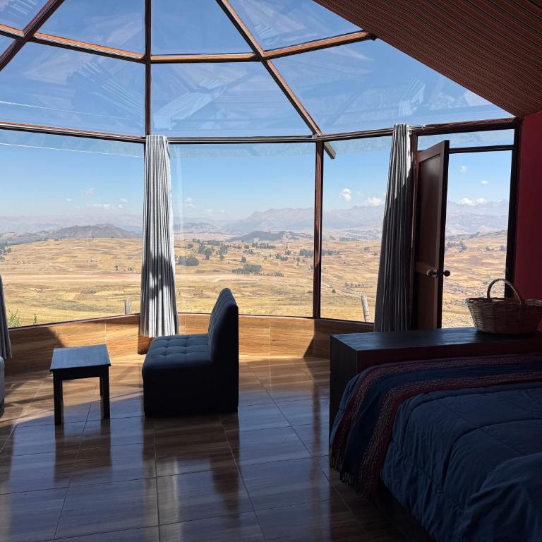 Sky Dome Peru - Habitación Doble con vistas a las montañas - 2 camas - 1
