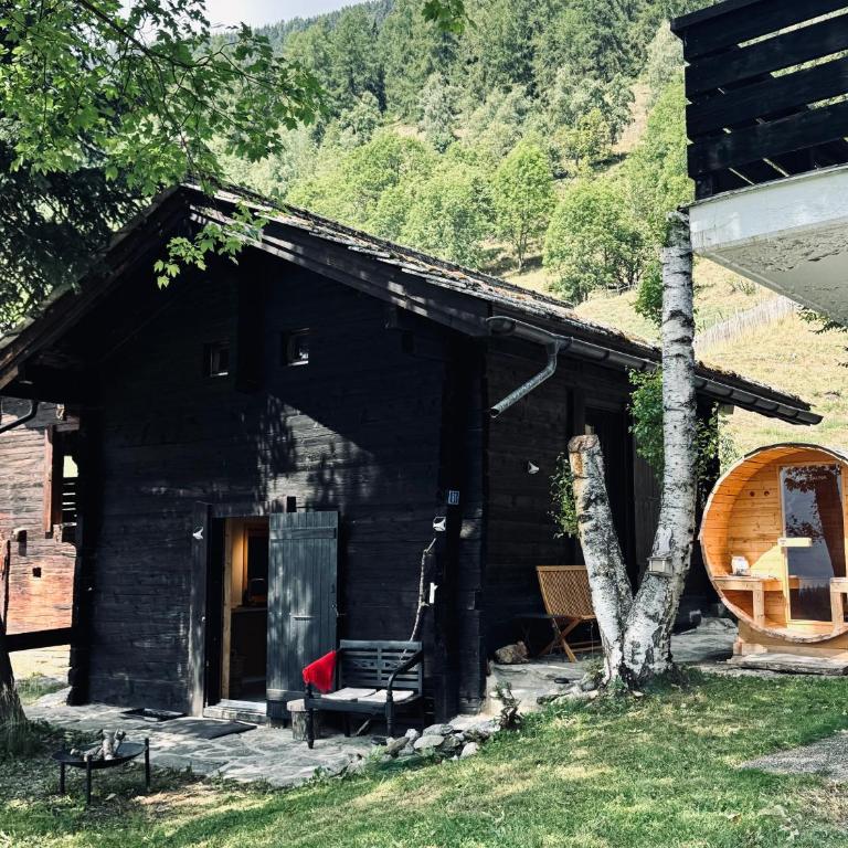 Hüttli Chalet Weitblick 10 Minuten zur Skigondel und Aletschgletscher - Apartment mit 1 Schlafzimmer - 35