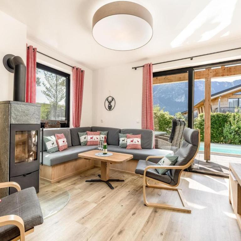 Chalet Alpenzauber mit beheiztem Pool, Inzell - Chalet mit 3 Schlafzimmern - 11