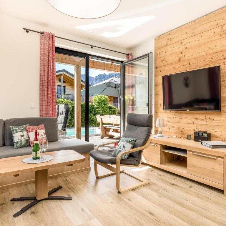 Chalet Alpenzauber mit beheiztem Pool, Inzell - Chalet mit 3 Schlafzimmern - 13